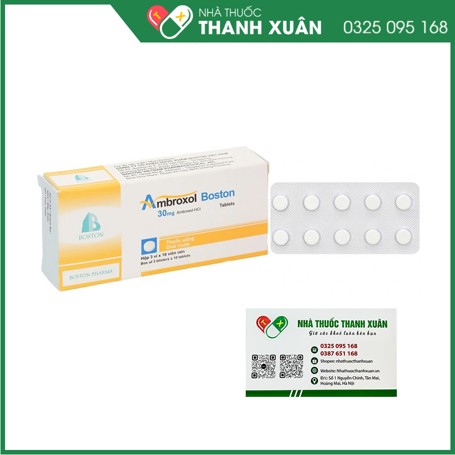 Ambroxol Boston thuốc tiêu nhầy đường hô hấp